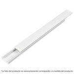 Canaleta Plástica De Pared Blanca Con Adhesivo De 20X17 Mm - Volteck