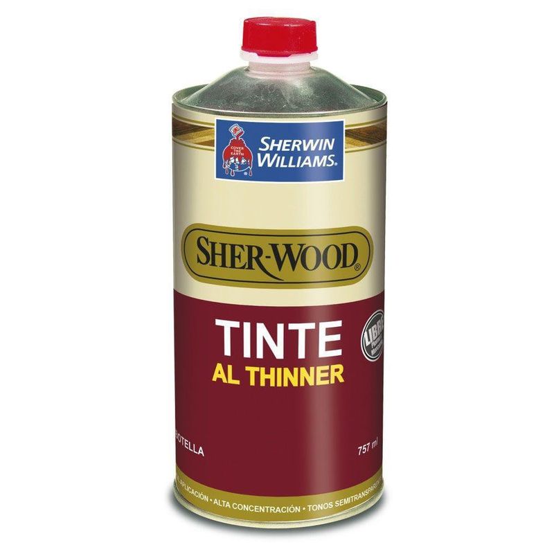 Tinte Al Thinner 757 Ml Caoba Sw Sherwin Williams Cemaco