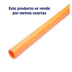Tubo De Drenaje 2 X 1 M Color Naranja - Durman Esquivel