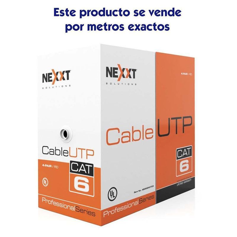 Cable utp categoria 6 de interior