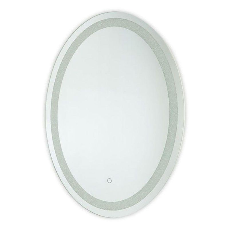 Espejo Led Ovalado Con Orilla 0.50 X 0. - Inco