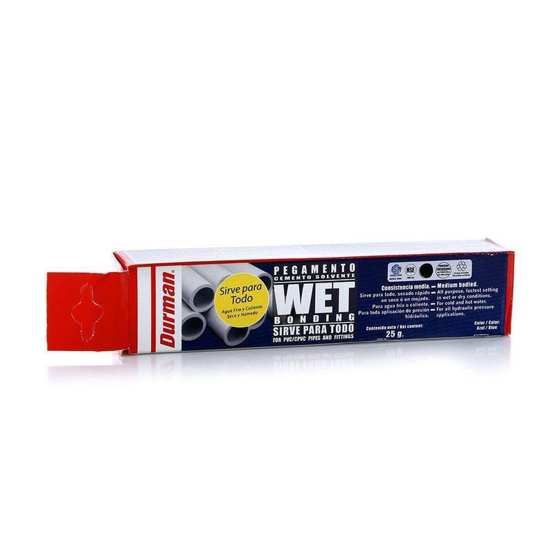 Pegamento Pvc Medio Wetbonding Azul 25 Ml - Durman Esquivel