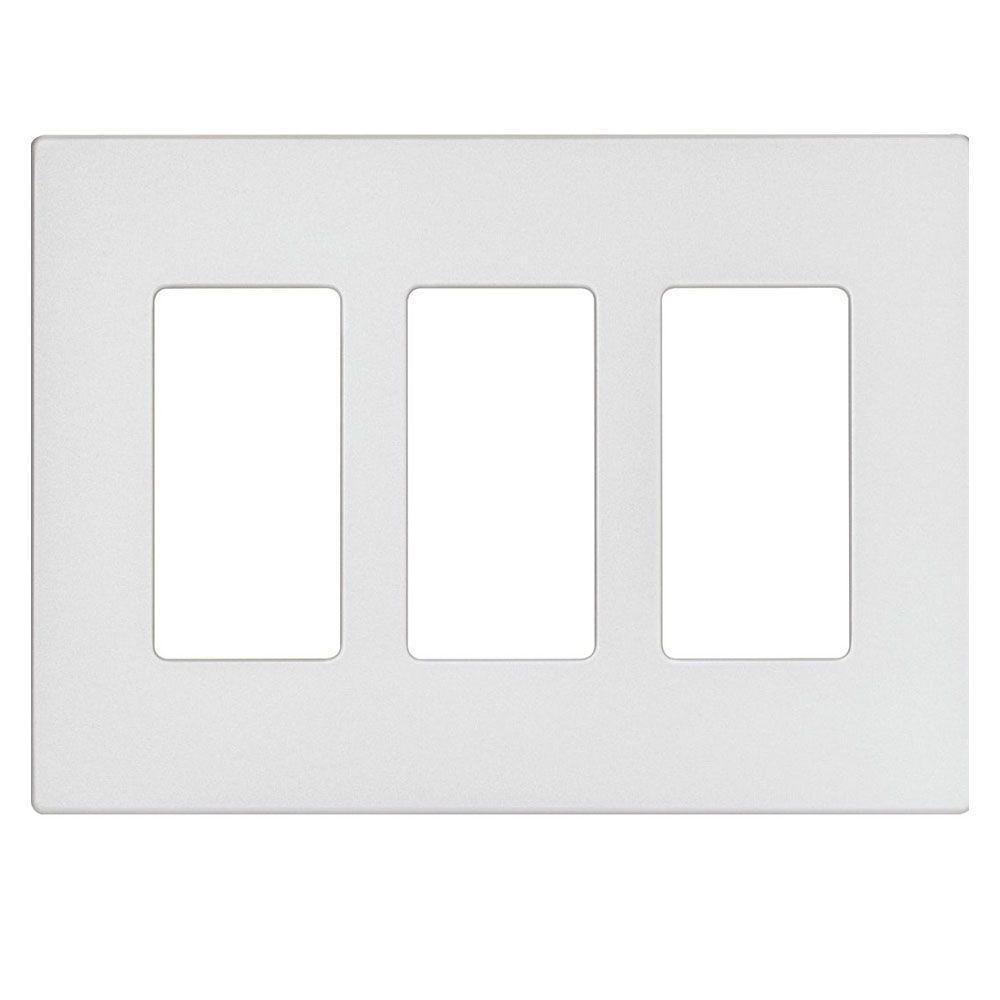 Placa Decora Plus De 3 Módulos Blanca - Leviton - Cemaco