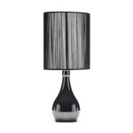 Lámpara De Mesa Táctil Cromada 1 Luz - Z