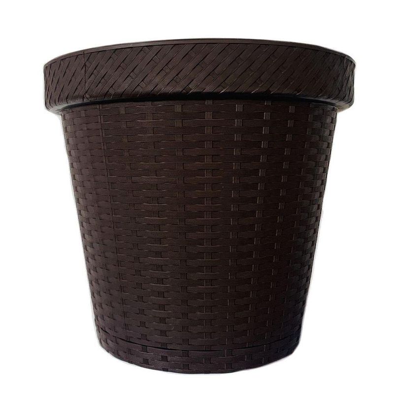 Maceta Rattan # 1 Café - La Campana
