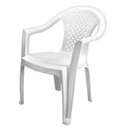 Silla de Plástico Petatillo Blanca de Exterior - Guateplast