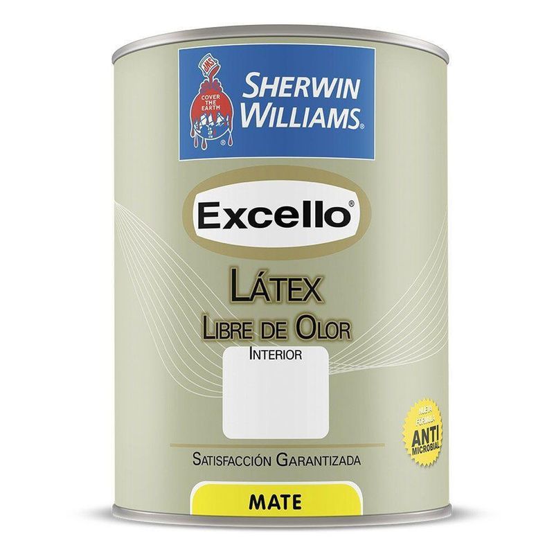 Excello Látex Libre De Olor Mate Base Extra White 5 Gal - Sherwin Williams