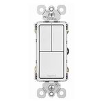 Interruptor 3 Vías Doble Blanco 15A - Legrand