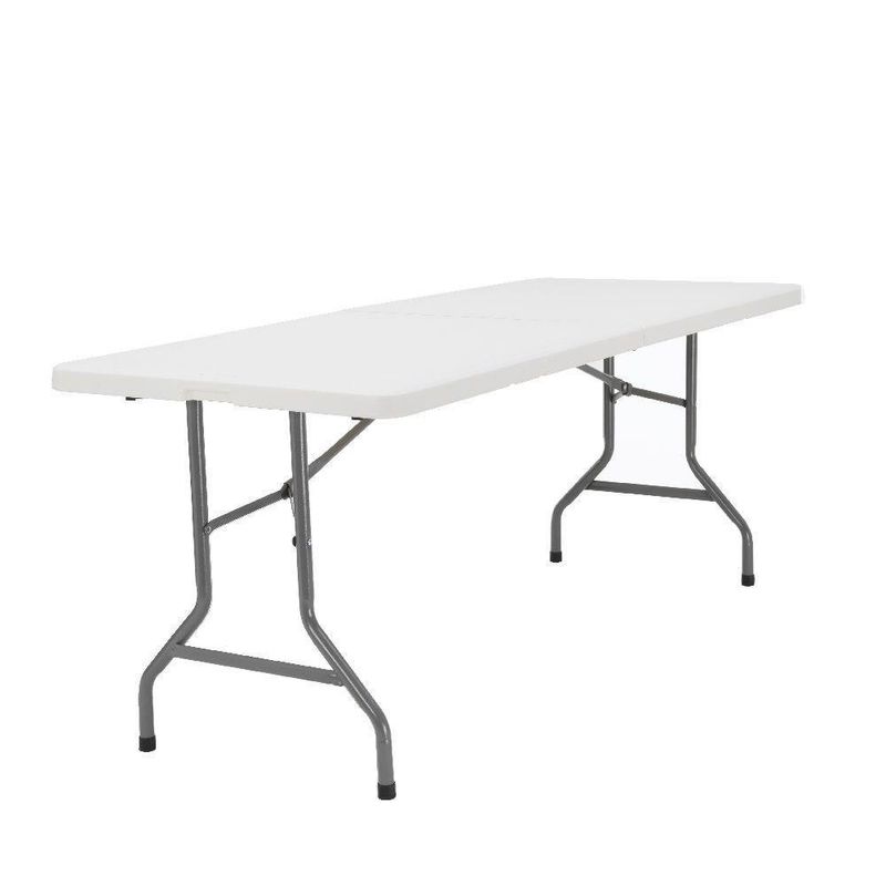 Mesa plegable rectangular blanca