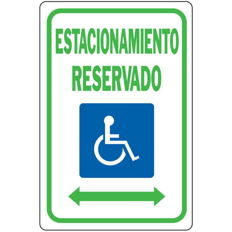 Rótulo De Estacionarse De 30.5X45.7 Cm