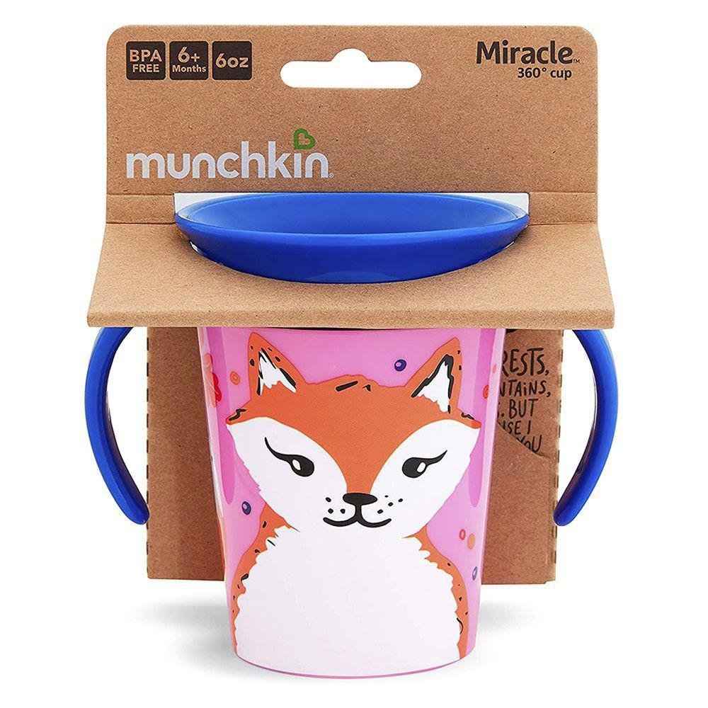  Munchkin® Miracle® 360 - Vaso para beber para niños pequeños, a  prueba de derrames, 14 onzas, color rosa : Todo lo demás