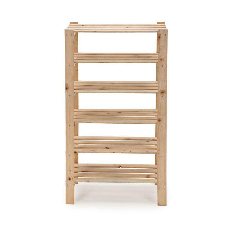 Zapatera De Madera 6 Repisas