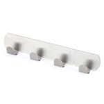 Ganchos Adhesivos 16X3X2 Cm Plateado - Viva