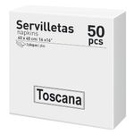 Set 50 Servilletas White - Toscana