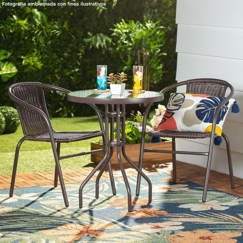 Conjunto mesa y sillas jardín con el que crear un espacio acogedor