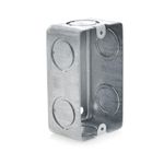 Caja Eléctrica Empotrable Rectangular De Metal - Volteck