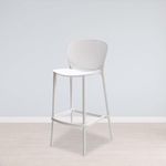 Silla ParaBar Blanca Pp 54X54X105 Cm - Z