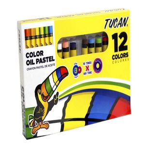 Crayones Pastel Redondos 12 Colores