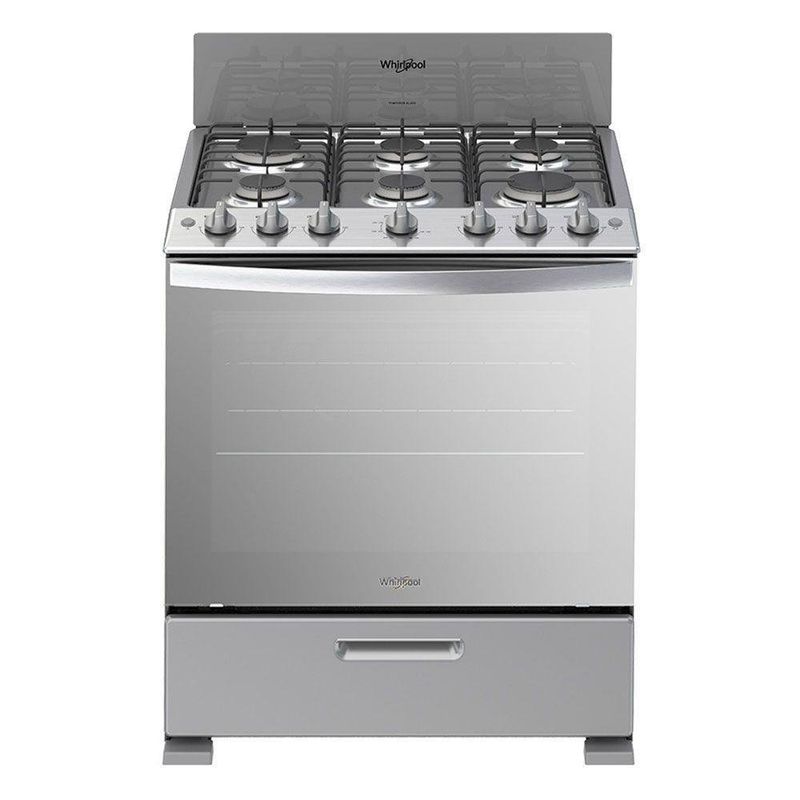 Estufa A Gas Con Horno Gris 30 Plg - Whirlpool