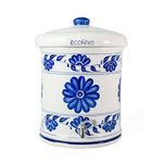 Ecofiltro Cerámico Diseño Flores Azules - Ecofiltro