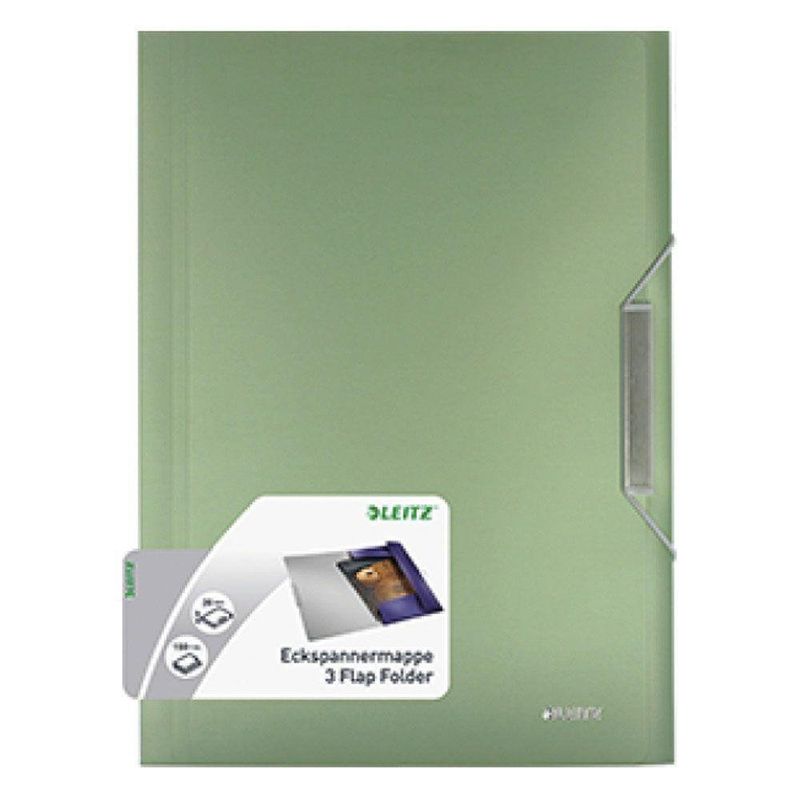 Leitz A4 3-Flap Folder, Velvet Grey – 150 Sheet Capacity, Elastic Band, Cosy Range Organizer - View #5