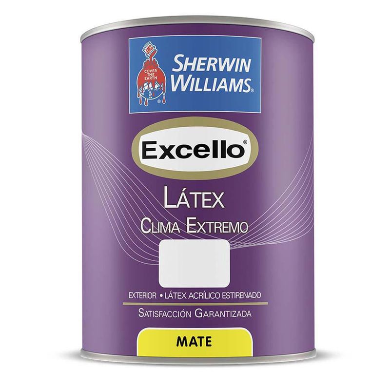 Excello Látex Clima Extremo Mate Base Extra White 1 Gal - Sherwin Williams