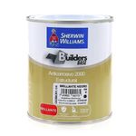 Builders Base Anticorrosivo 2000 Estructural Brillante Negro 1/4 Gal - Sherwin Williams