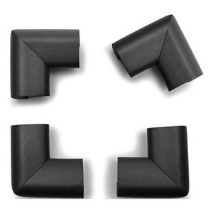 Esquinero para Mueble Negro 4 Uds