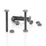 Set De 6 Tornillos Hexagonal 1/4 X 2