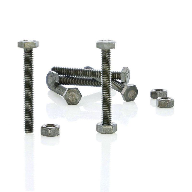 Set De 6 Tornillos Hexagonal 1/4 X 2