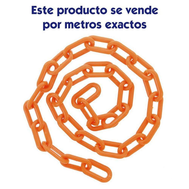 Cadena Plastico Naranja 8 Mm - Fiero