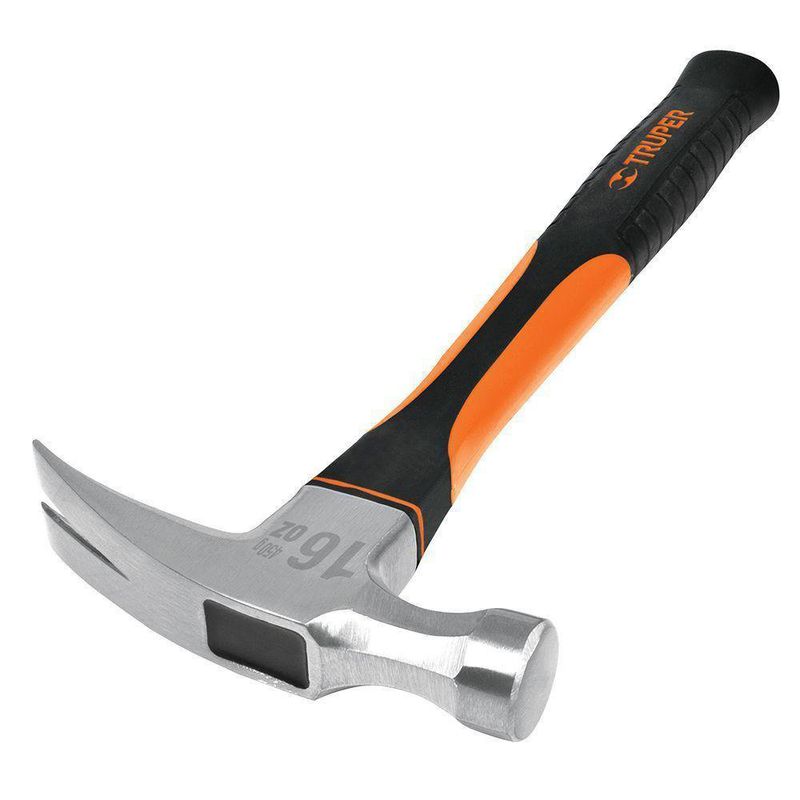 Martillo De Uña Recta De 16Oz Mango De Fibra