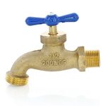 Llave De Chorro De Bronce Con Rosca 190 - Kuval