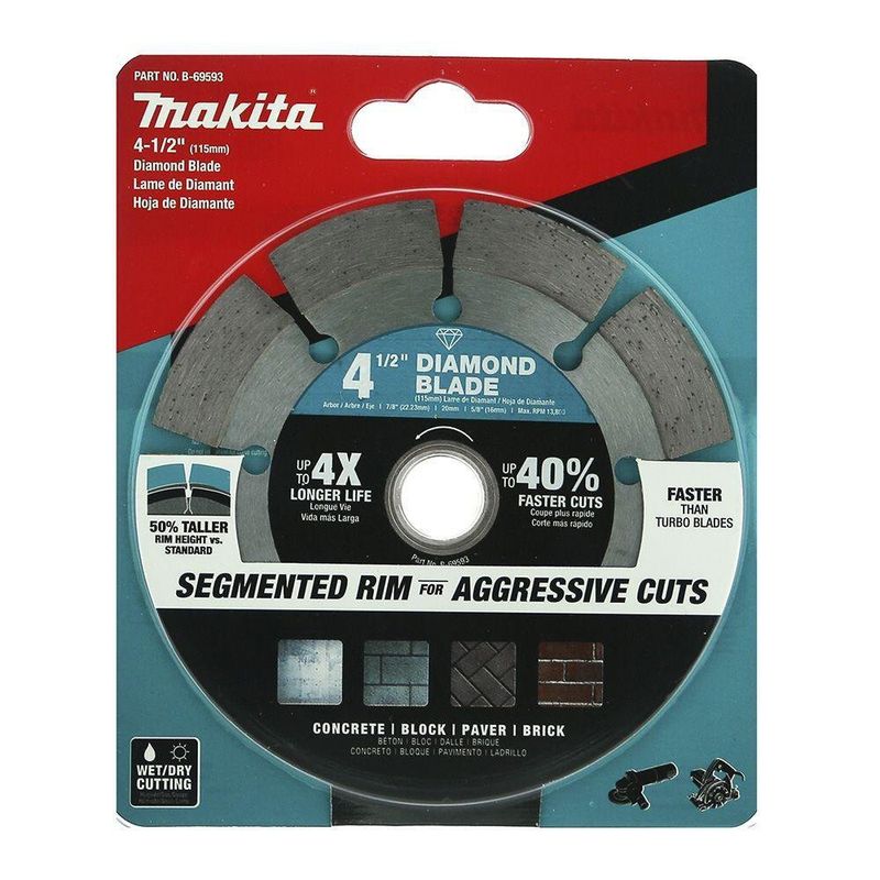 Disco Concreto/Piedra 4.5 Plg Makita Seg - Makita