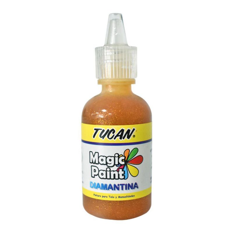 Pintura Para Tela Con Diamantina 30 Ml - Tucan Varios Colores