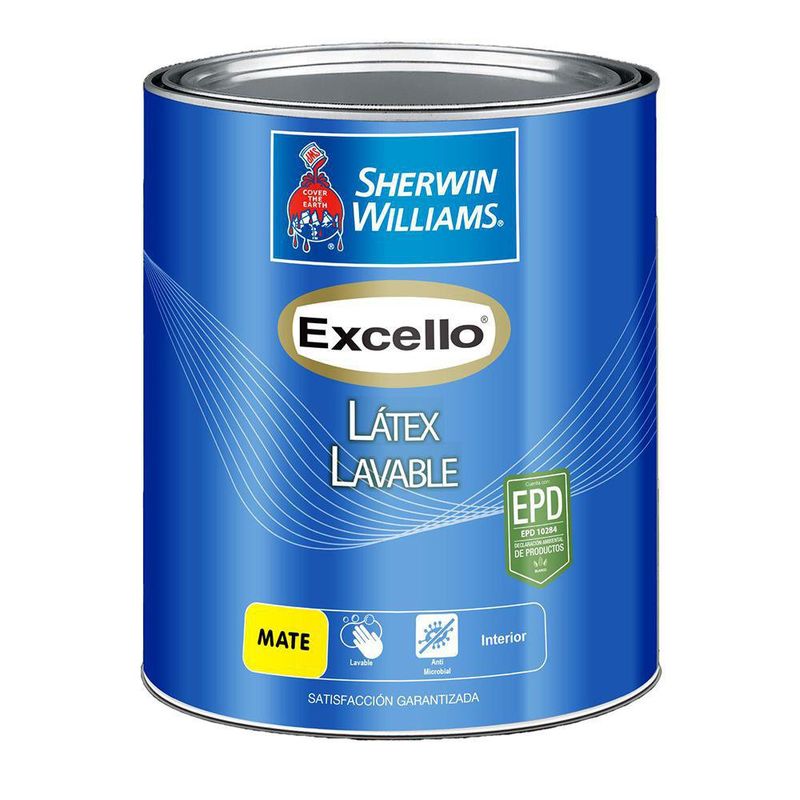Excello Látex Lavable Mate Ultra Blanco 1 Gal - Sherwin Williams