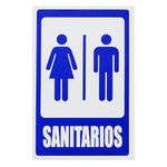Rótulo Para Sanitarios 6X9 Plg - Foto Metal