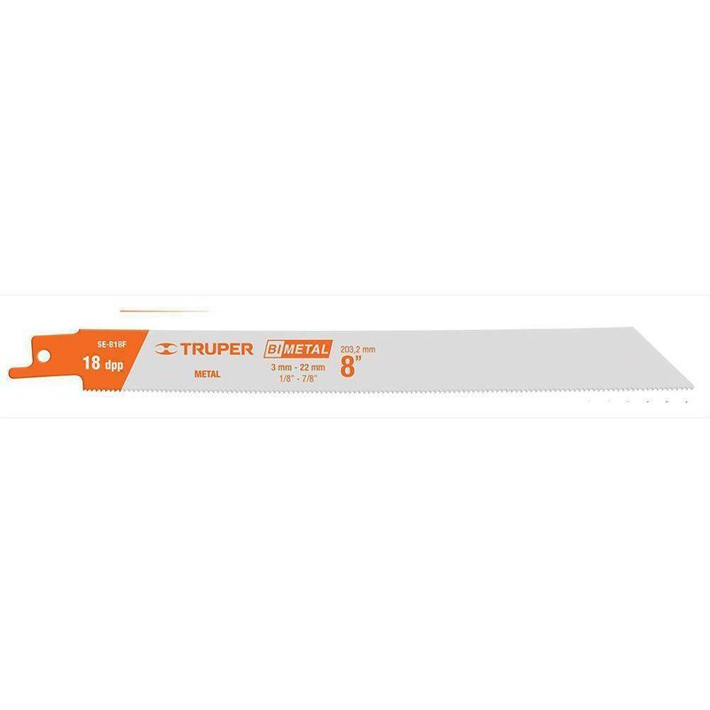 Segueta Sierra Sable 8 Plg  18 Dpp