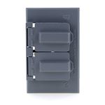 Placa De 2 Módulos Gris - Sigma