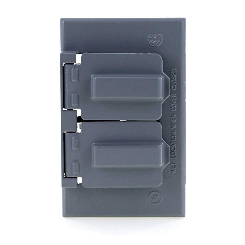 Placa De 2 Módulos Gris - Sigma