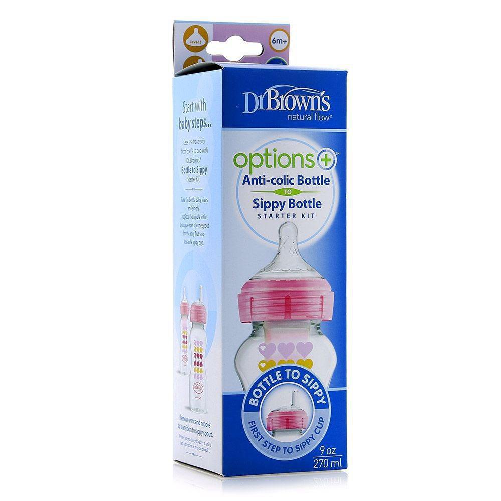 Venta de Biberon DrBrown'S Options B/A Azul 270Ml