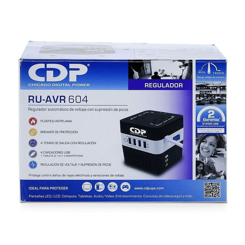 Regulador Caja 4 Entradas De 600 W - Cdp