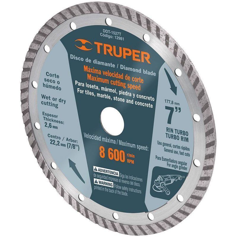 Disco Para Corte 7 Plg - Truper