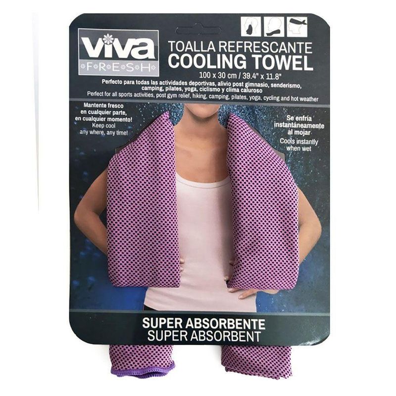 Toalla Refrescante Para Mujer Morada - Viva