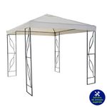 Toldo Metálico De Exterior Beige 2.5X2.5 M - Z