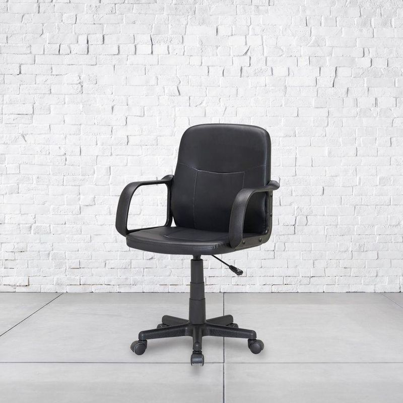 Silla Negra De Altura Ajustable Para Oficina - Z