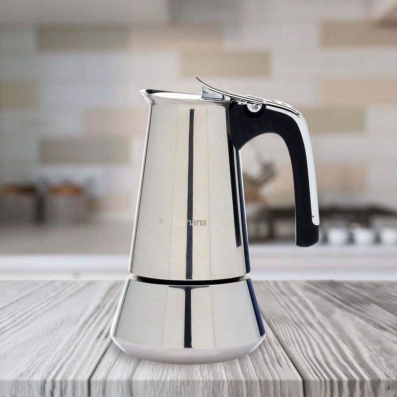 Cafetera Riflex Acero Inoxidable 6 Tazas - Tognana