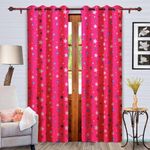 Set 2 Cortinas Neón Estrellas 97x213 Cm - Koala