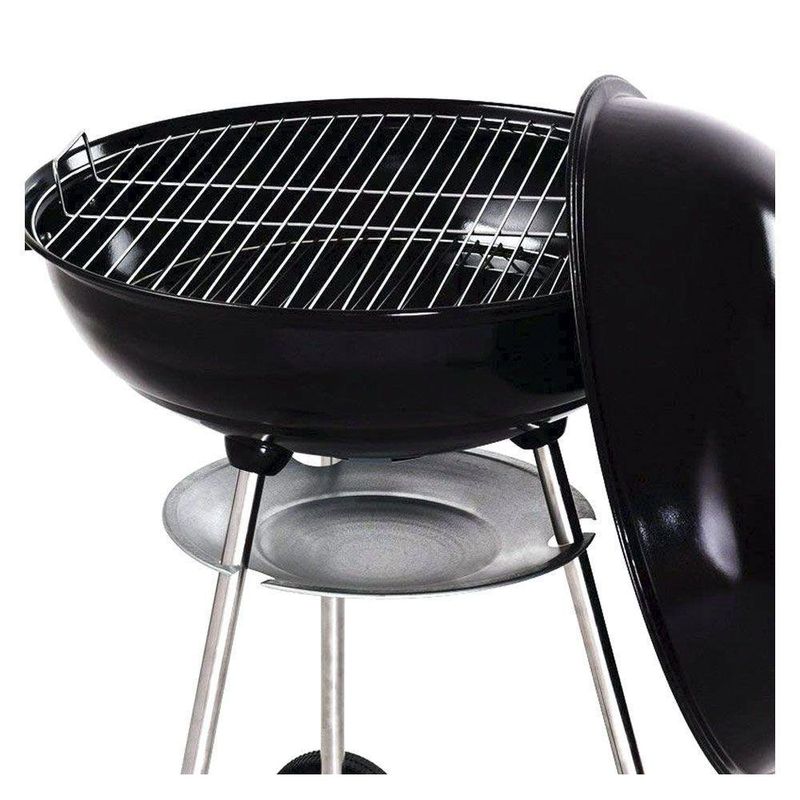 Churrasquera A Carbón Redonda Con Ruedas Kettle 22 Plg - Weber