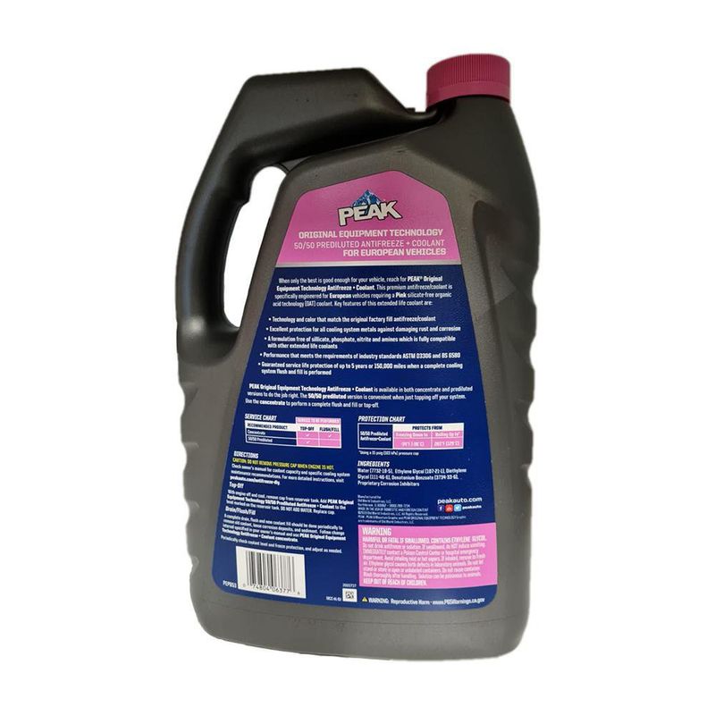 Anticongelante Y Refrigerante Europeo - Peak